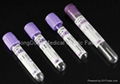 EDTA K2/K3 blood collection tube CE and IS013485 approved (purple cap).