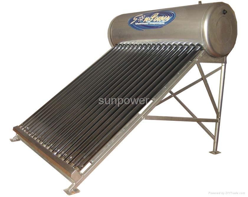 integrated lower pressure solar water heater 3