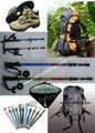 Mountaineering bags, shoes, alpenstocks,walking pole 1