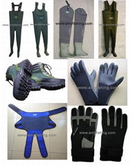 fishing wader, fishing boots, fishing socks, fishing shoes, fishing gloves