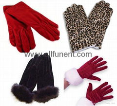 velvet gloves/Velour glove/Flannel Gloves