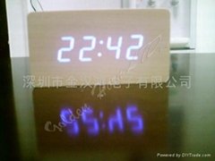 MINI Horn Wooden Digital Clock