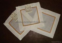 embroidery napkin plate-pad