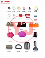 Plastic clothing accessories