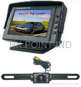 3.5 inch wired car rear view system