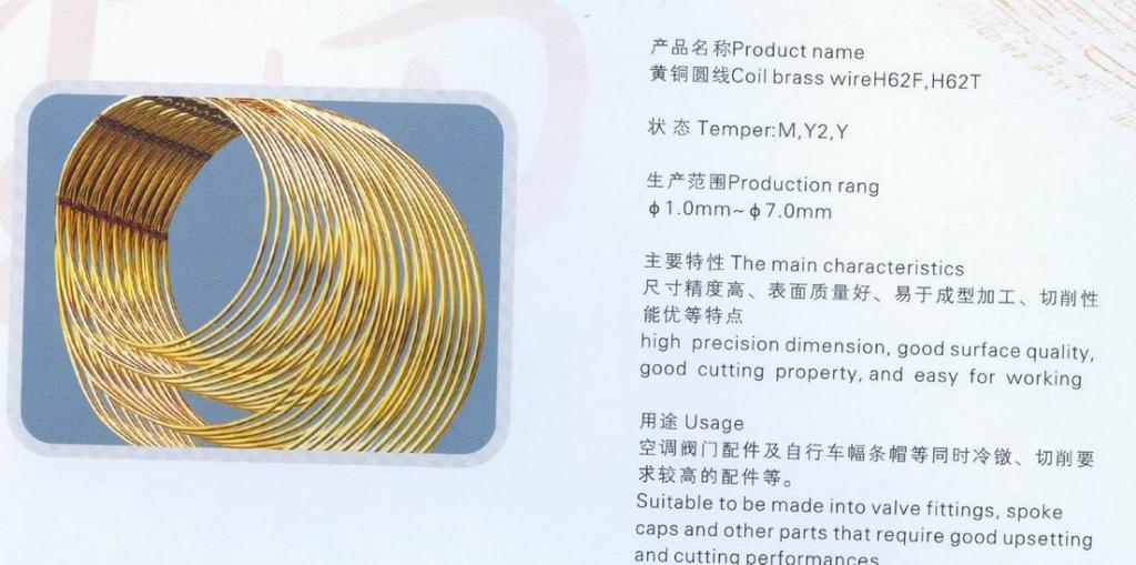 Coil brass wire