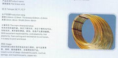 Flat brass wire