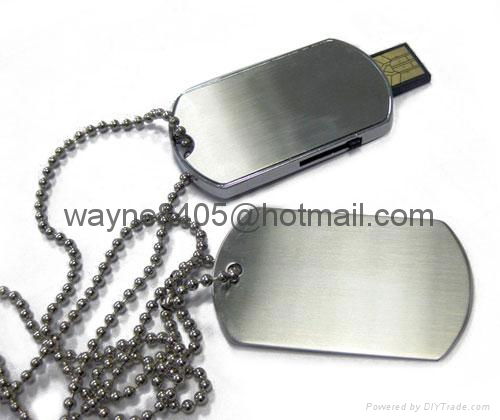 Metal dog tag USB stick 2