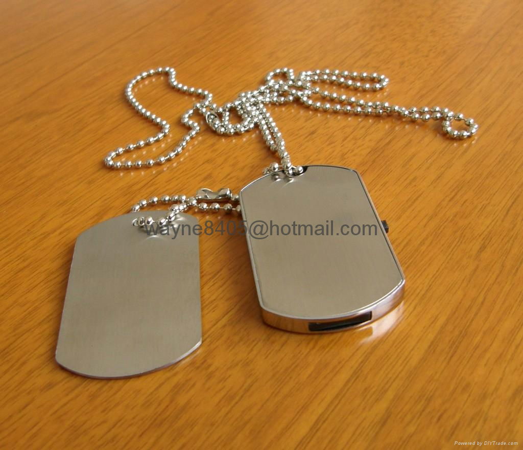 Metal dog tag USB stick 4