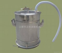 Stainless steel powder barrel