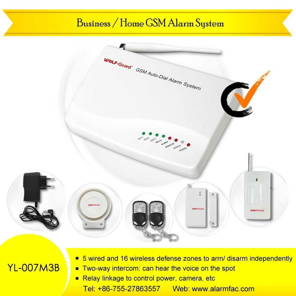 New GSM Security System With Intercom and Home Appliance Controlling (YL-007M3B)