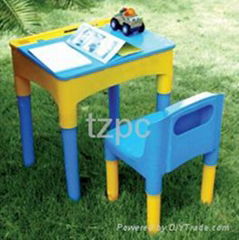 Plastic Table and Chair (Children's Furniture)