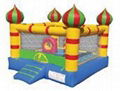 Inflatable bouncers, bouncy castles,