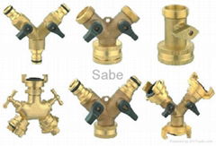 Brass Shut Off Valve With Adapter For