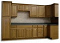 solid wooden kitchen cabinet 11-Oak 1