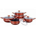 10pcs aluminum cookware set 