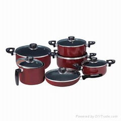 12pcs aluminum cookware set 