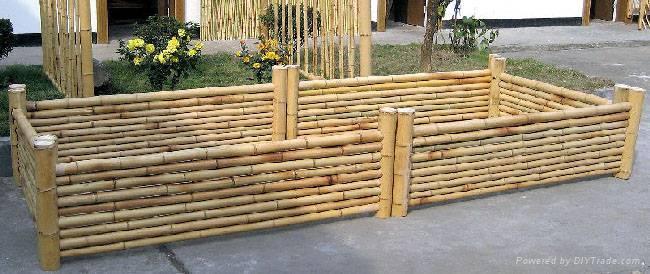 Bamboo raised bed