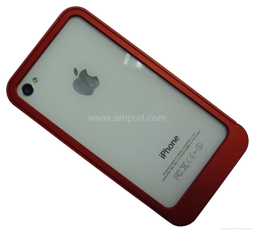 Aluminum case for iphone4G 0.5mm RED