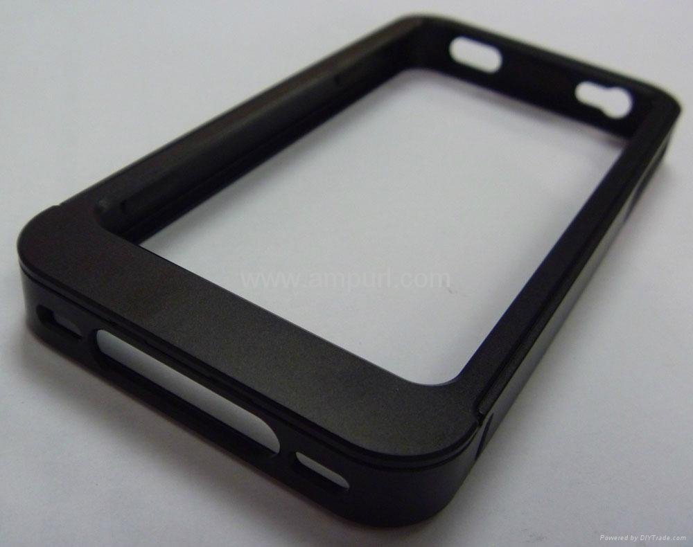 Aluminum case for iphone4G 0.5mm BLACK
