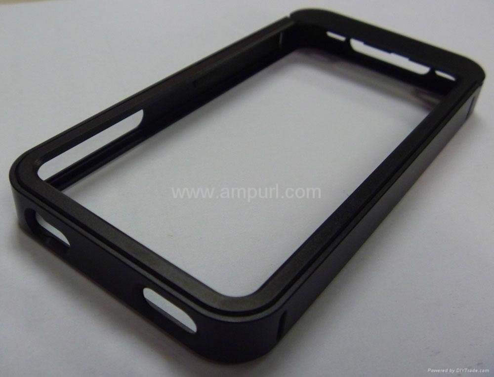 Aluminum case for iphone4G 0.5mm BLACK 2