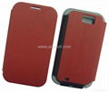 samsungN7100 FR-A hot shaping leather red case 1