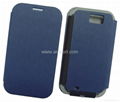 samsung N7100 FR-A hot shaping leather blue case 1