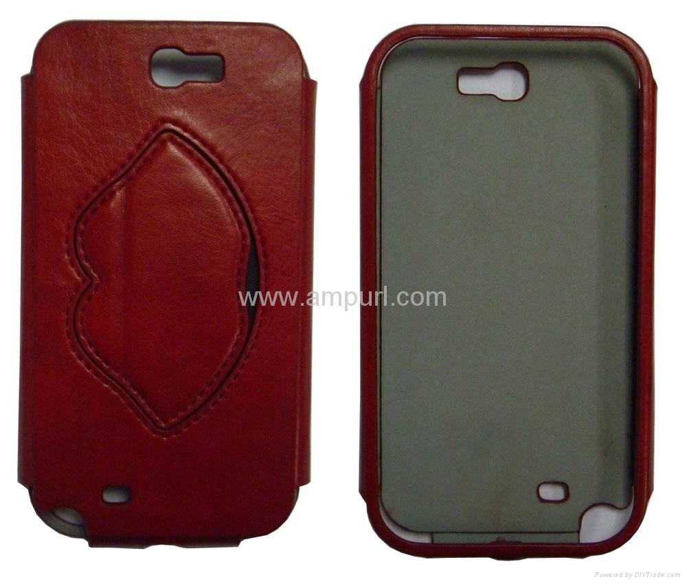 samsung N7100 FR-A-B hot shaping leather coffee case