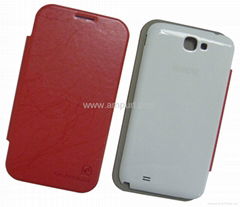 samsung N7100 DC hot shaping leather red case