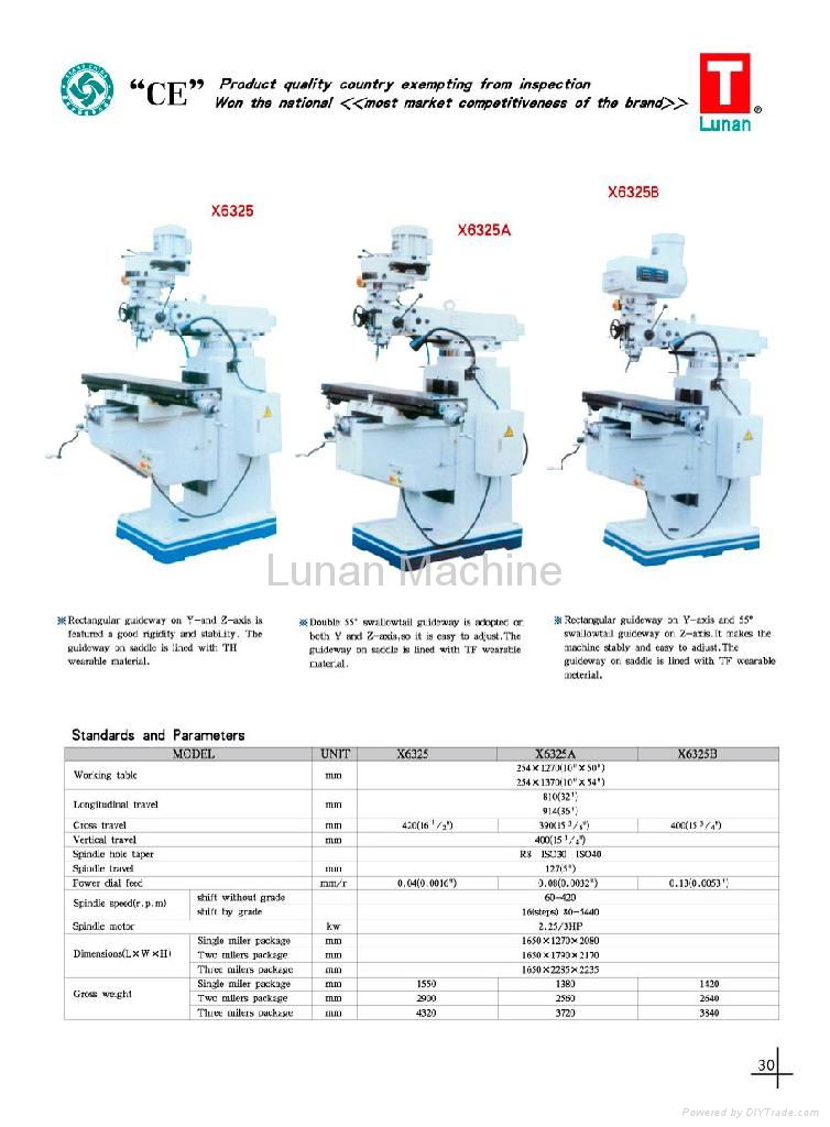 Vertical Knee-type milling machine 4