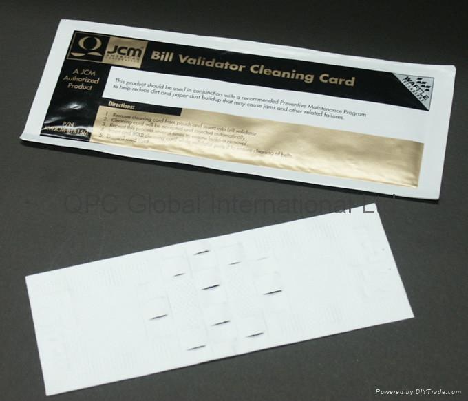 JCM DBV Bill Validator Waffletechnology Cleaning Card