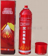 green mini fire extinguisher