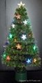 New Star with LED Fiber Optic Christmas Trees 1