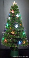 New Star with LED Fiber Optic Christmas Trees