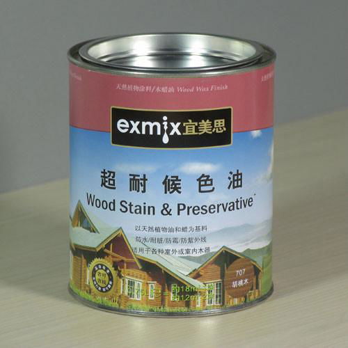 EXMIX宜美思木蜡油超耐候色油