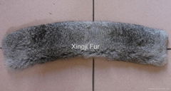 Rabbit fur collar