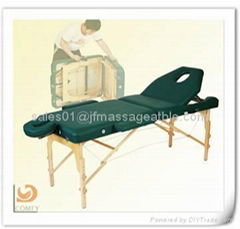 wooden massage table