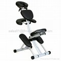 deluxe metal portable massage chair