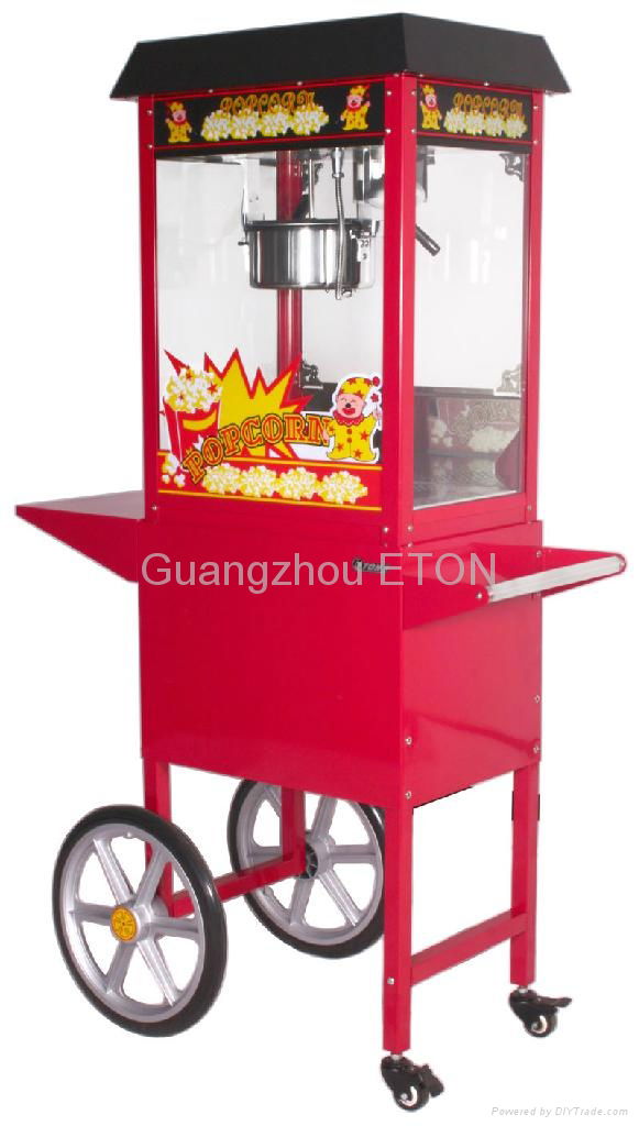 Popcorn Popper machine with cart 2