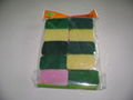 kitchen sponge,sponge scrubber,sponge scourer,scouring pad,cleaning cloth 3