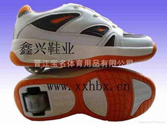 Single wheel shoes