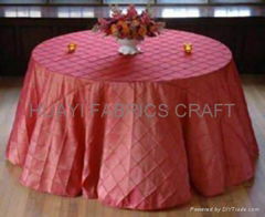 taffeta ptuck table cloth