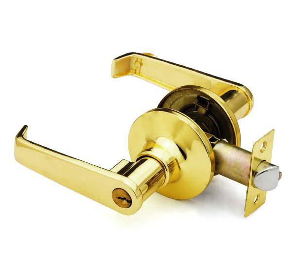 Tubular zinc alloy handle light spring locks