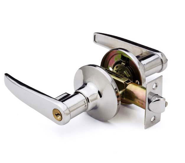 Tubular zinc alloy handle light spring locks 2