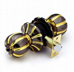 Cylindrical zinc alloy knob locks