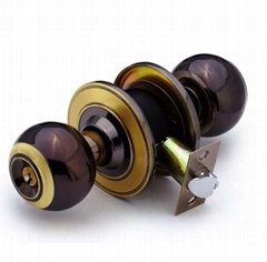 Cylindrical iron knob locks