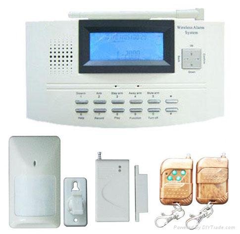 LCD-screen display security alarm system