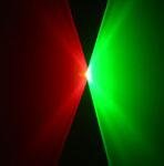 140mw red and green double lens laser