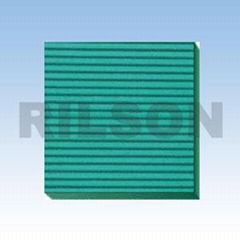 Fine ribbed rubber sheet