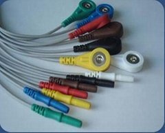 DIN Style 7-Lead Holter wires